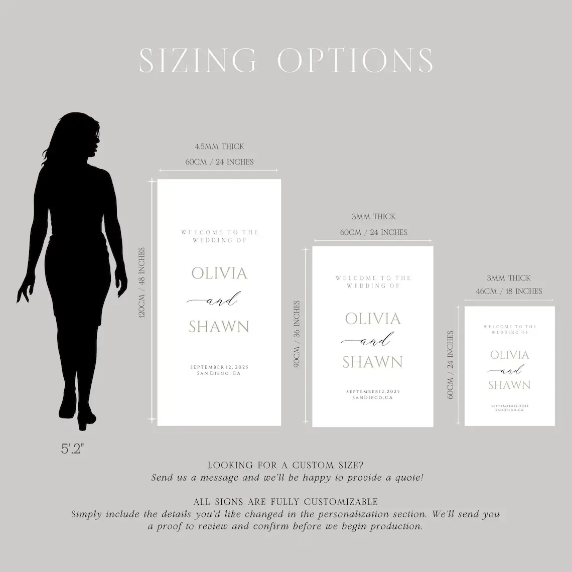 Custom Wedding Sign - Image 4