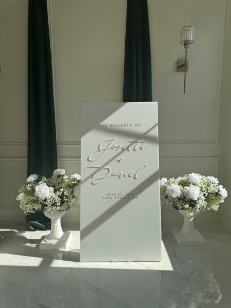 Verona I – 3D Acrylic Wedding Welcome Sign