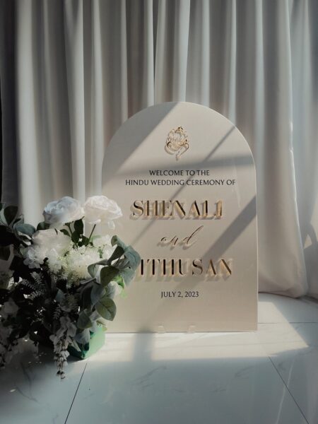 Nila I – 3D Acrylic Wedding Ceremony Sign