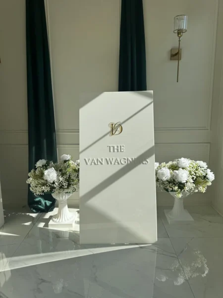 Verona VI– 3D Acrylic Wedding Welcome Sign