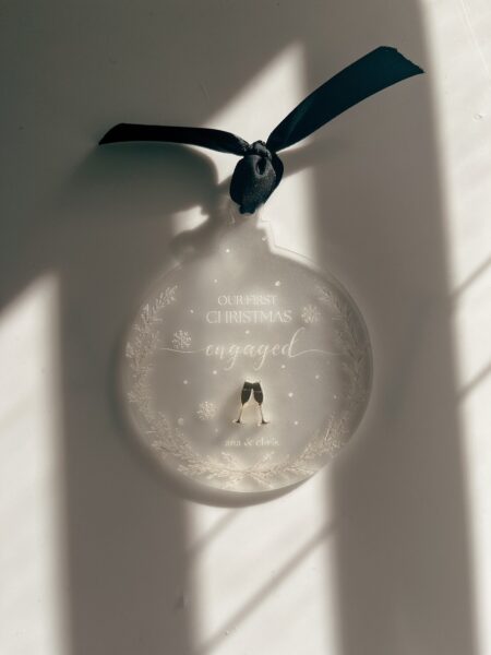 First Christmas Engaged Ornament