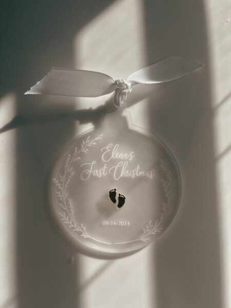 Baby's First Christmas Photo Ornament I