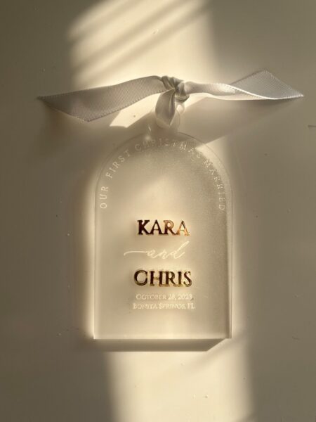 First Christmas Married Ornament V