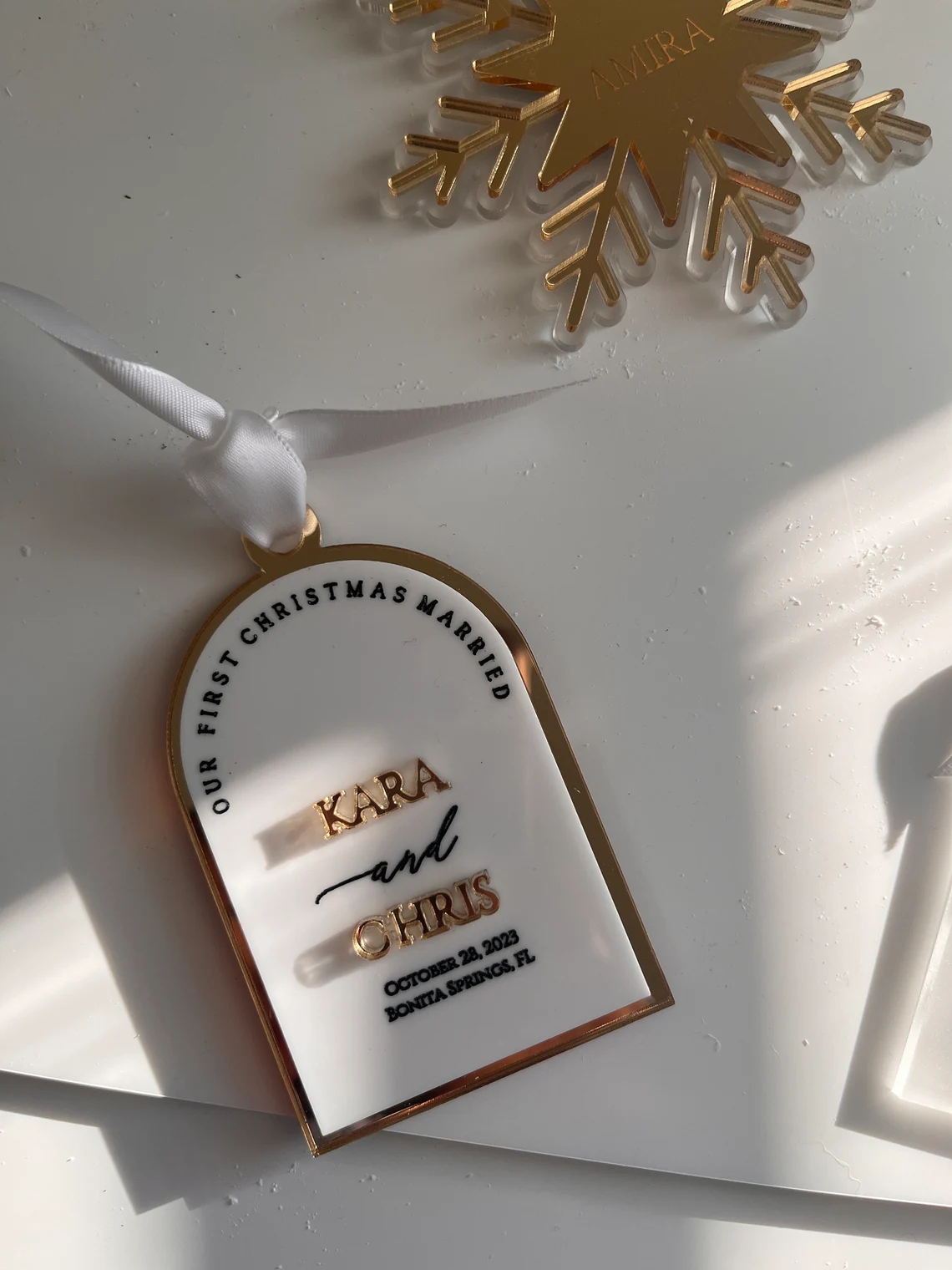 First Christmas Married Ornament III - Image 3