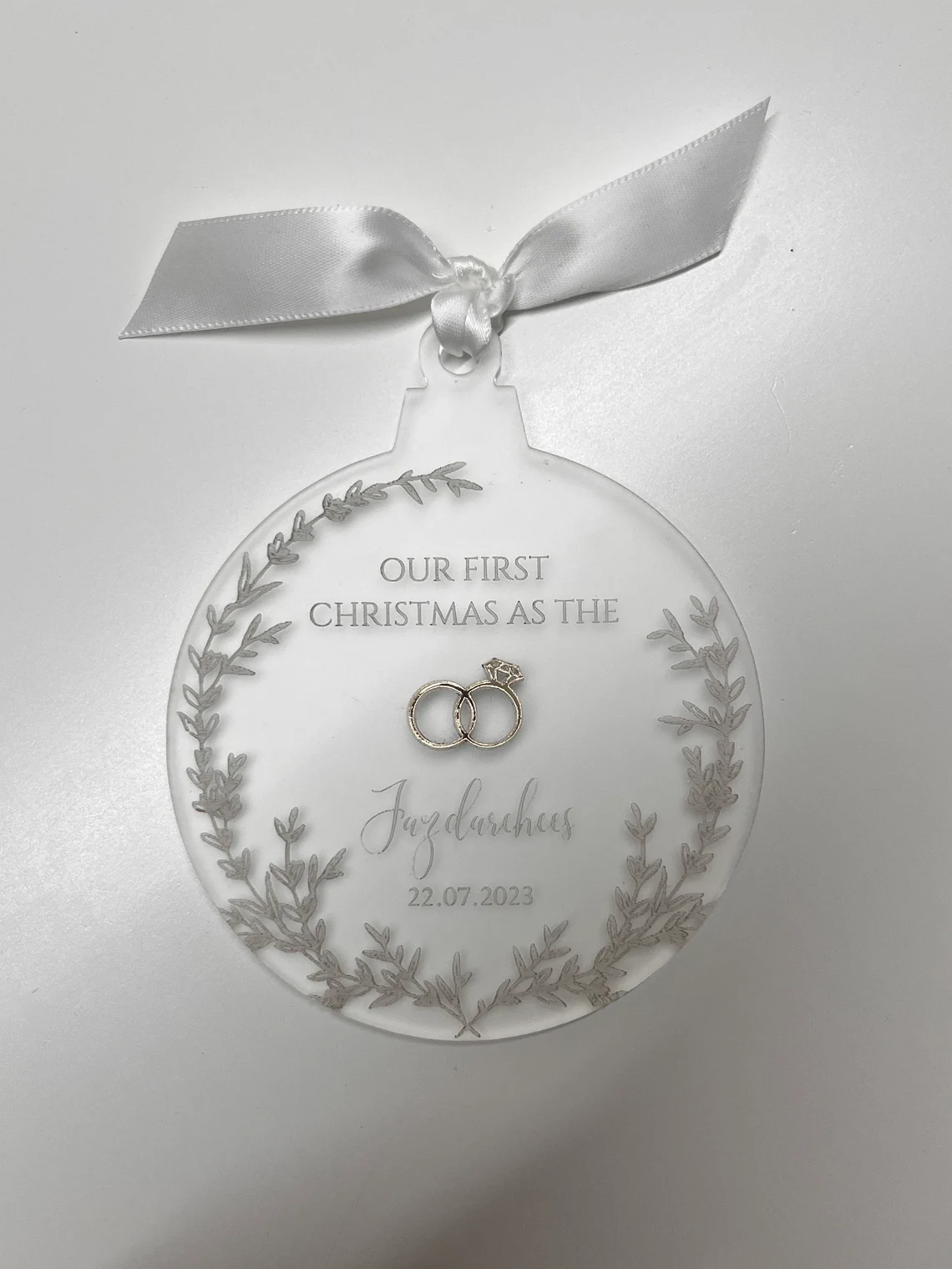 First Christmas Married Ornament VIII