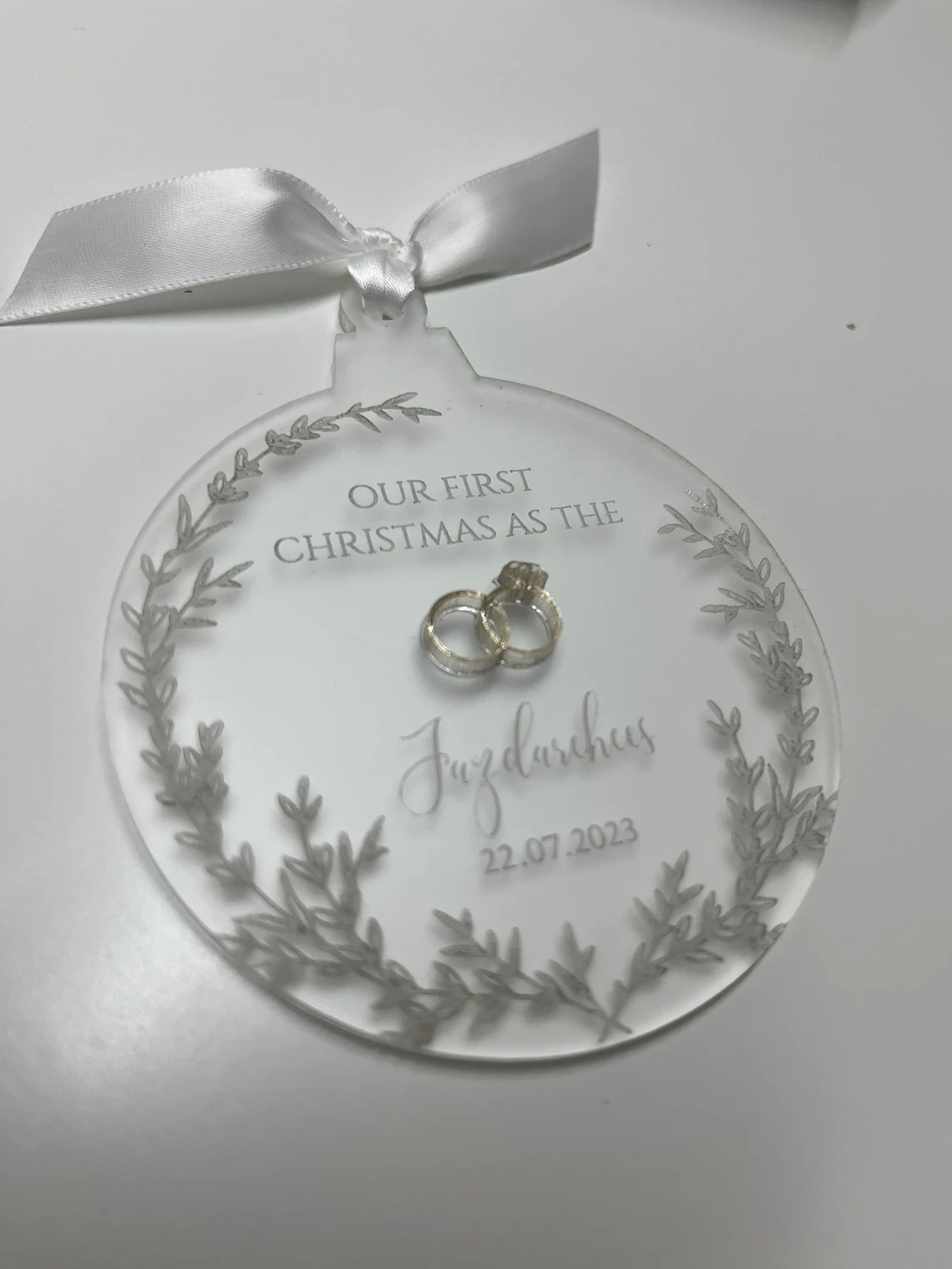 First Christmas Married Ornament VIII - Image 2