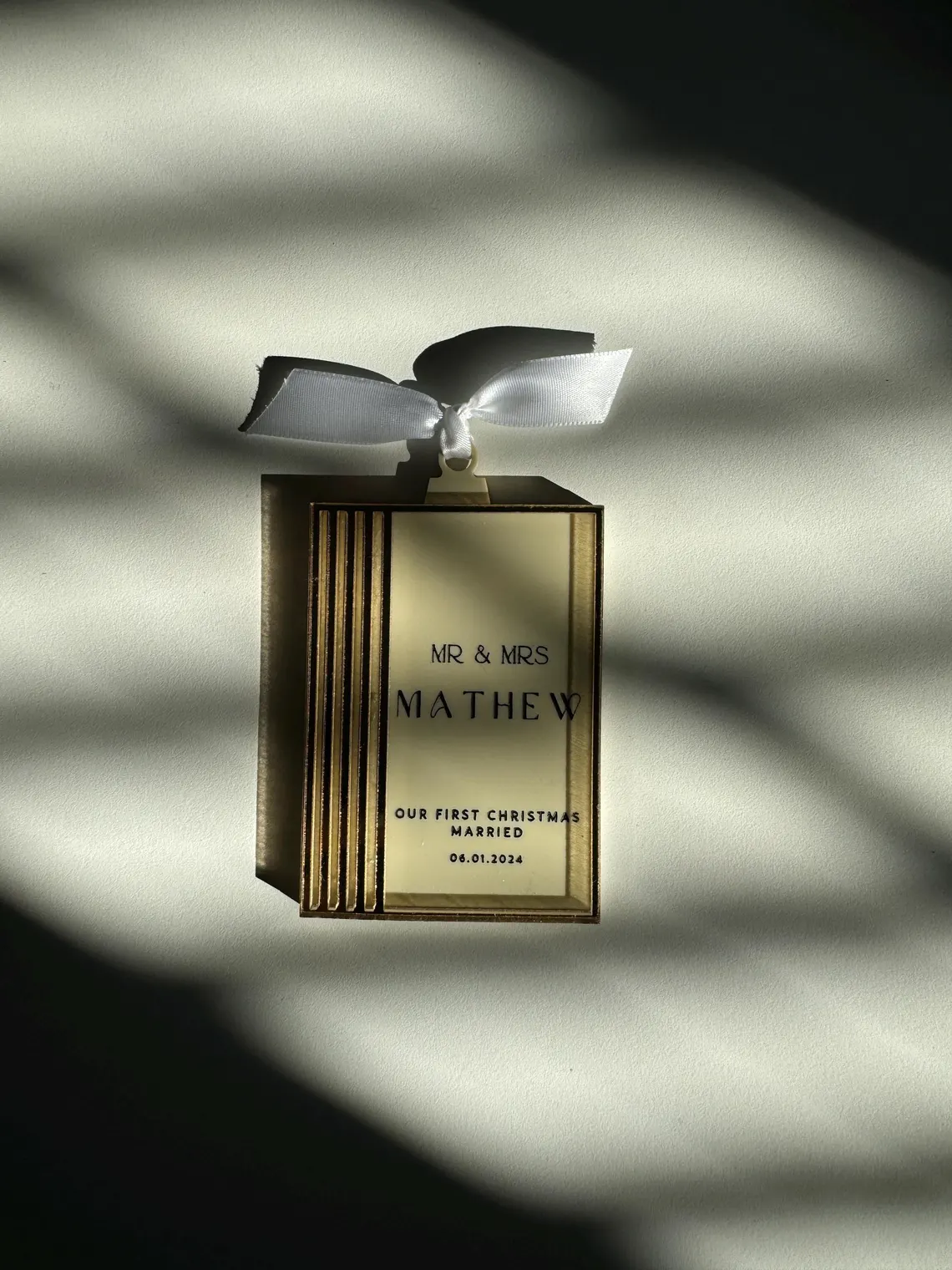 First Christmas Married Ornament VII - Image 4