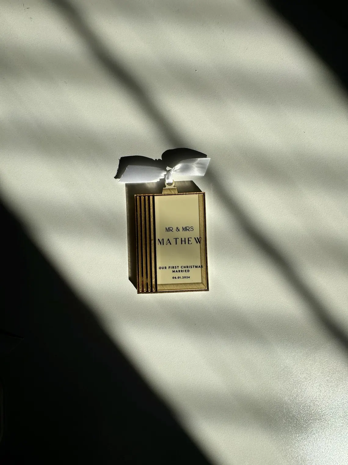 First Christmas Married Ornament VII - Image 3