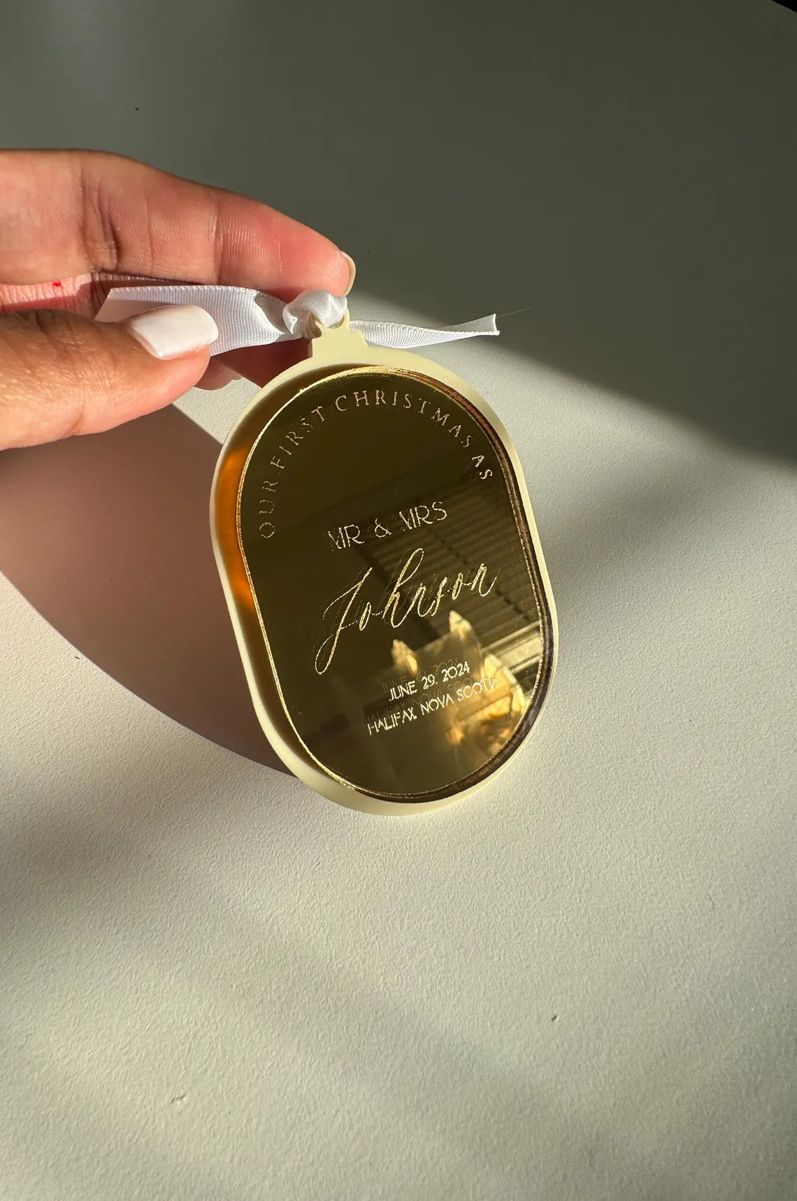 First Christmas Married Ornament I - Image 2