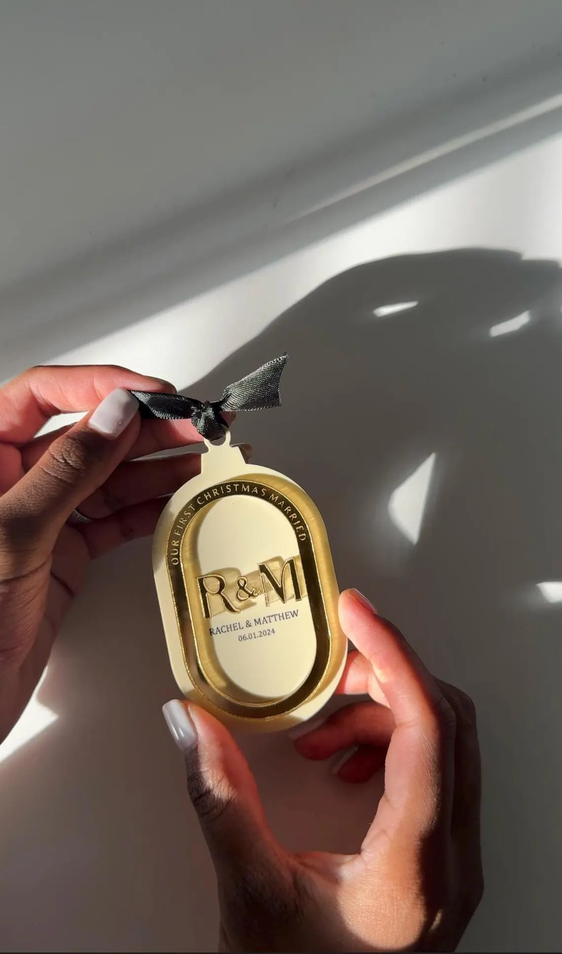 First Christmas Married Ornament VI - Image 3