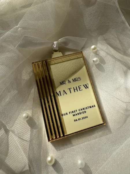 First Christmas Married Ornament VII