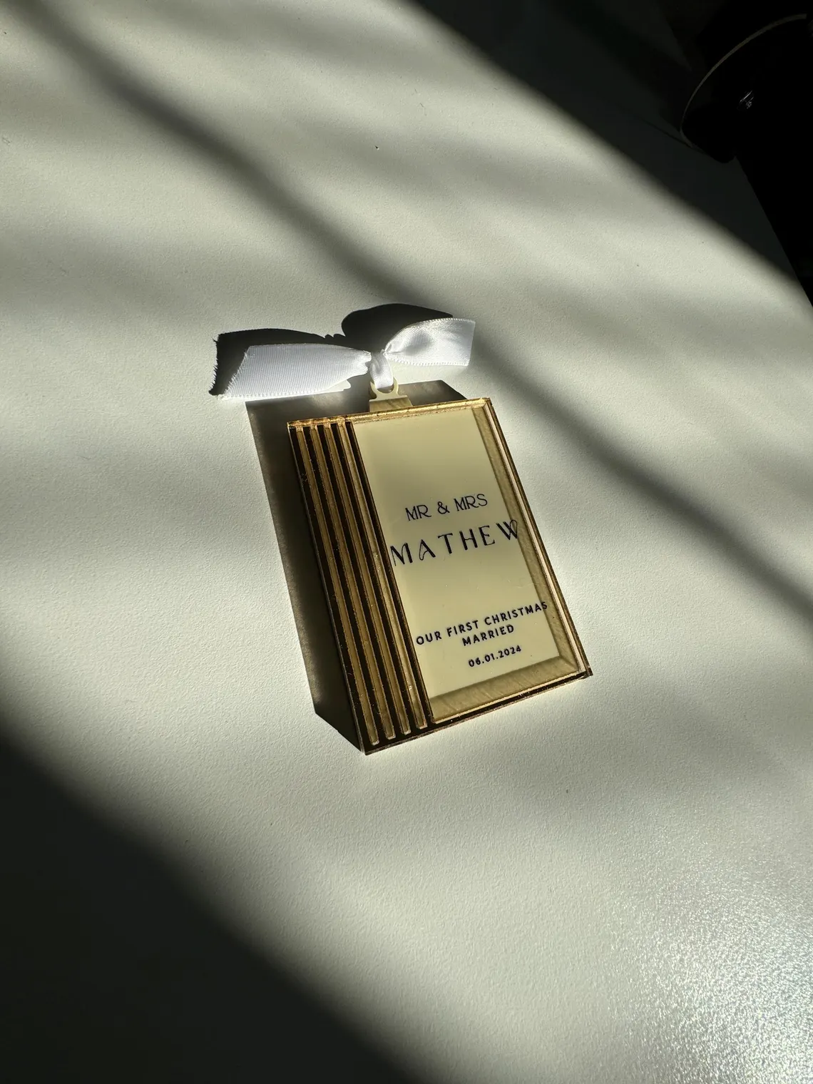 First Christmas Married Ornament VII - Image 2