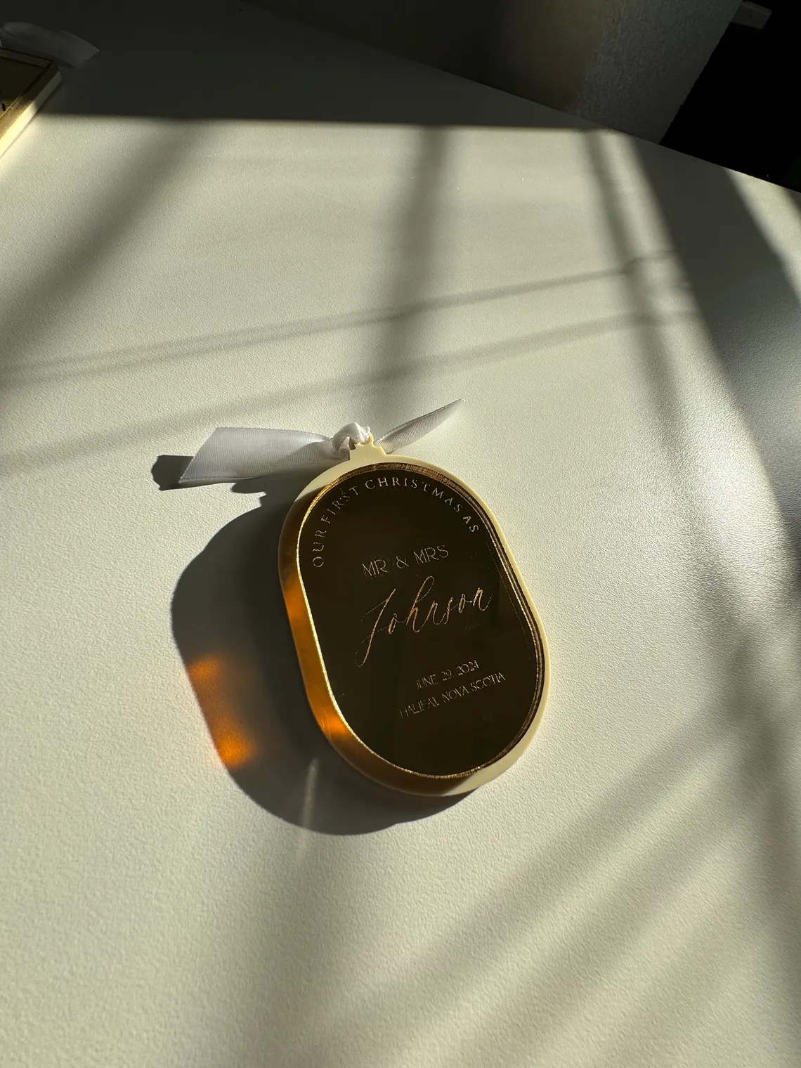 First Christmas Married Ornament I - Image 3