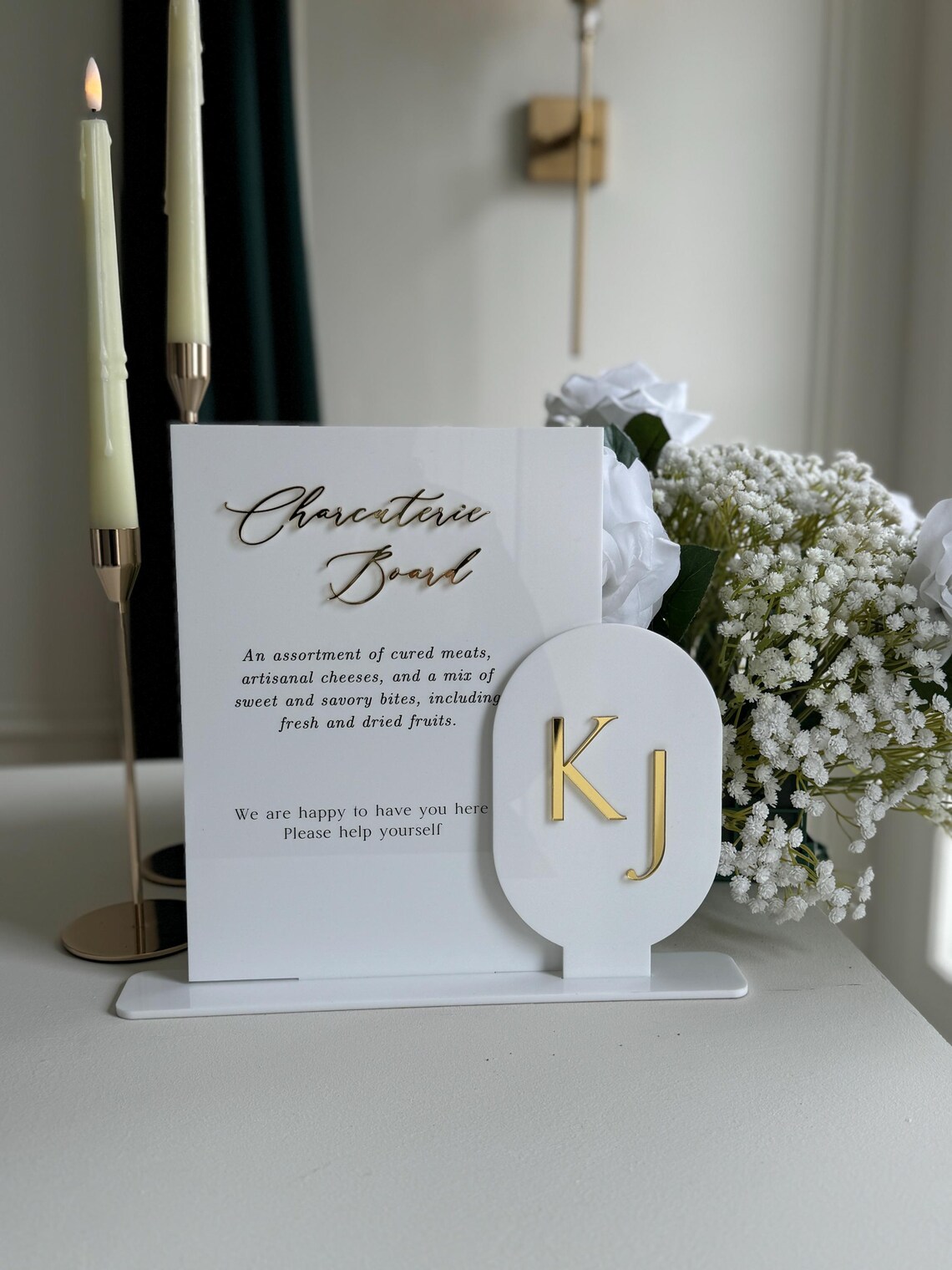 Elara Double Layred Table Sign I - Image 3