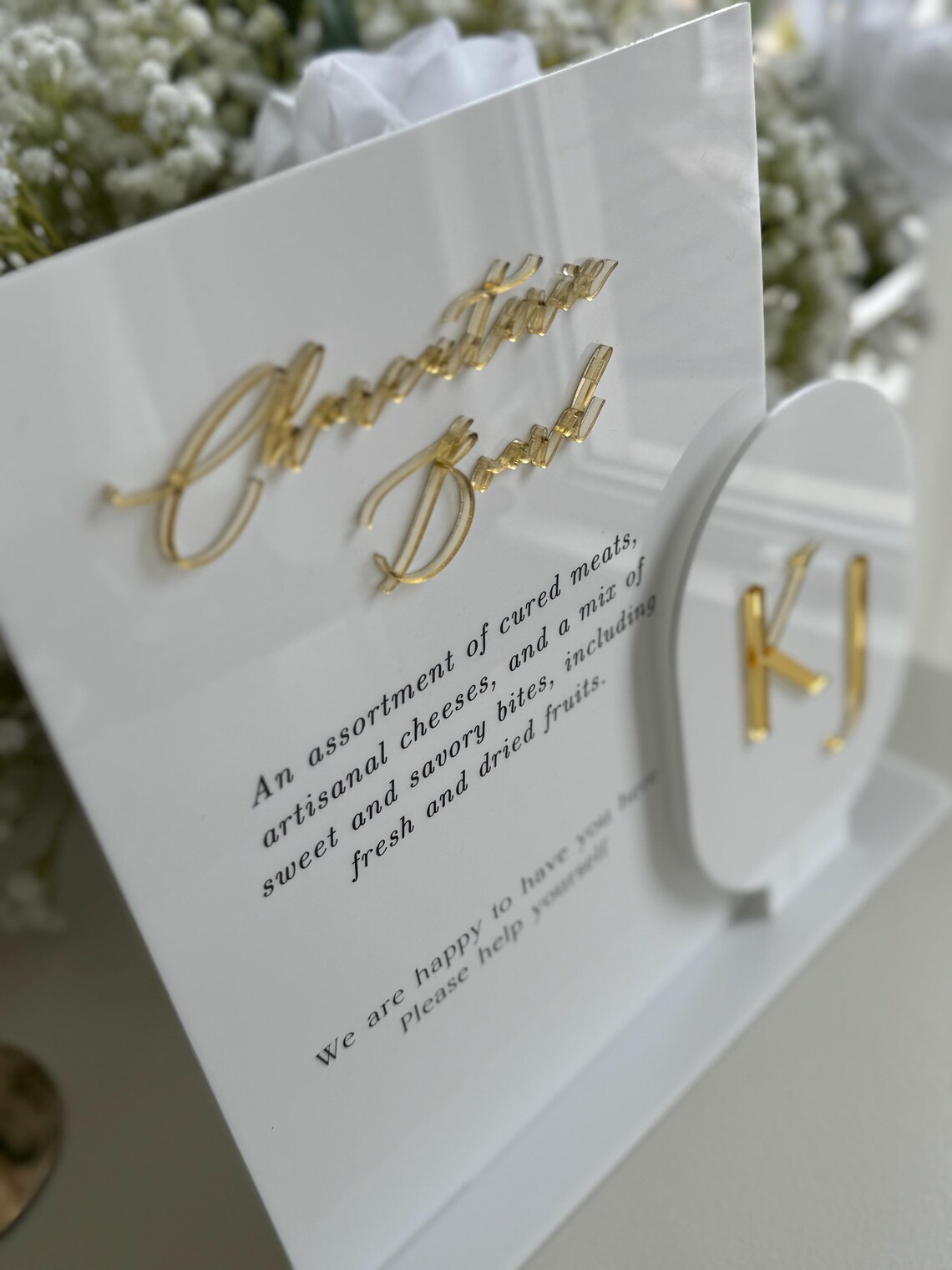 Elara Double Layred Table Sign I - Image 2