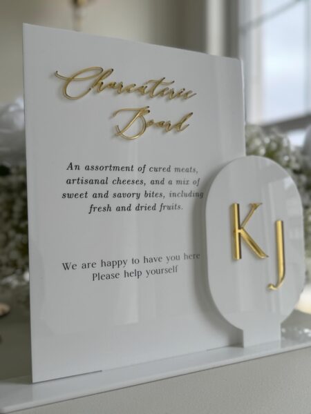 Elara Double Layred Table Sign I